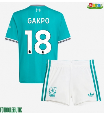 Liverpool Cody Gakpo #18 Tredjeställ Barn 2025-26 Kortärmad (+ Korta byxor)